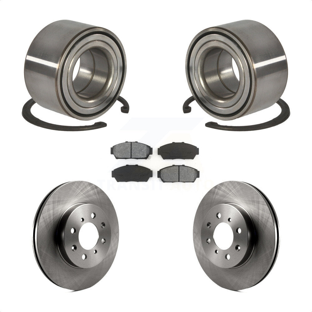 Kit de Rotor et plaquettes de frein de roulement de roue avant, pour Honda Civic EX avec coupé non AB