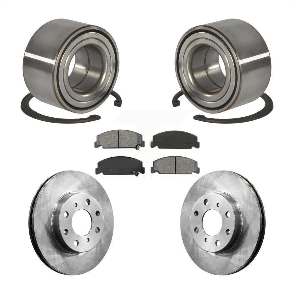 Kit de rotors et plaquettes de frein à disque de roulement de roue avant pour Honda Civic del Sol