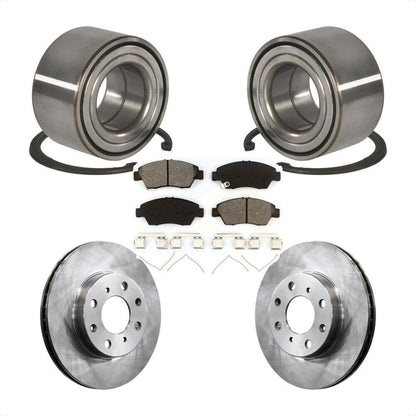 Kit de rotors de frein à disque et de plaquettes semi-métalliques, roulement de roue avant, pour Honda Civi