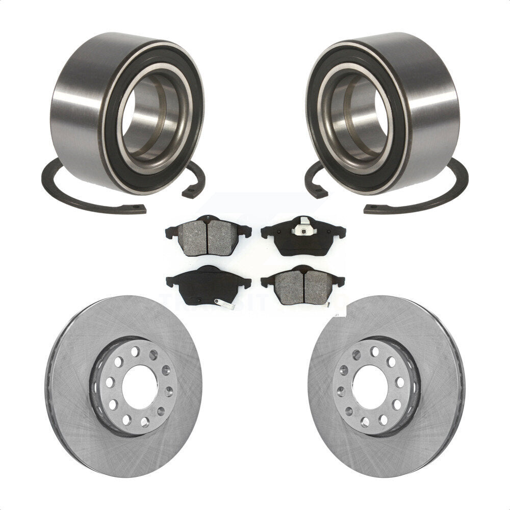 Kit de rotors et plaquettes de frein à disque, roulement de roue avant, pour Volkswagen Passat Audi A
