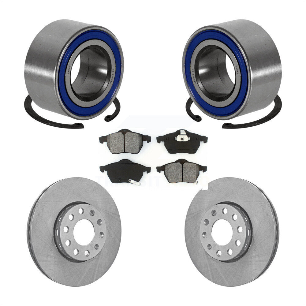 Kit de rotors et plaquettes de frein à disque, roulement de roue avant, pour Volkswagen Passat Audi A