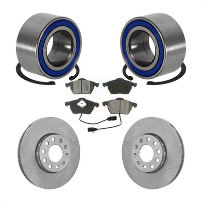 Kit de rotors et plaquettes de frein à disque, roulement de roue avant, pour Volkswagen Passat Audi A