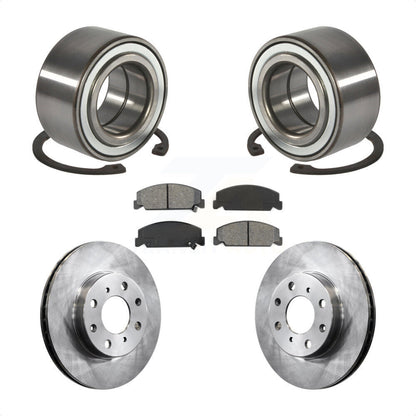 Kit de rotors de frein à disque et de plaquettes semi-métalliques, roulement de roue avant, pour Honda Civi