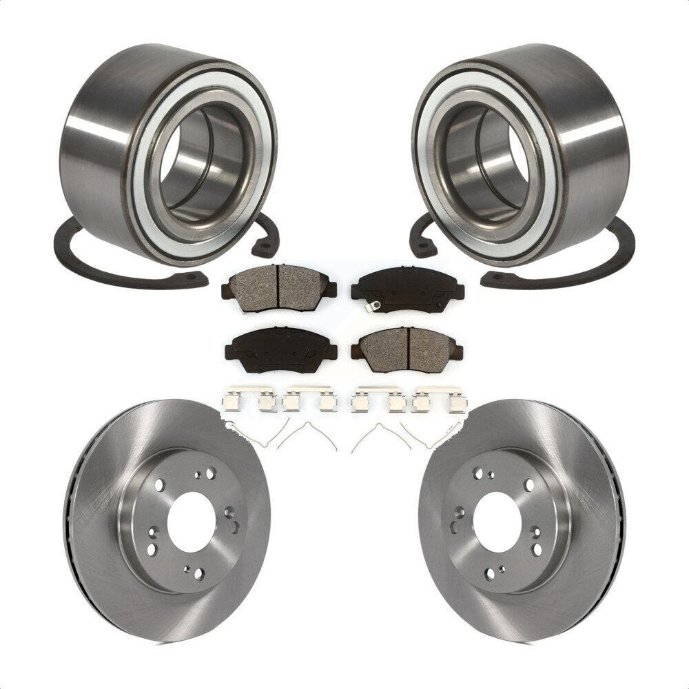 Kit de rotors et plaquettes de frein à disque de roulement de roue avant pour Honda Civic SiR 2004
