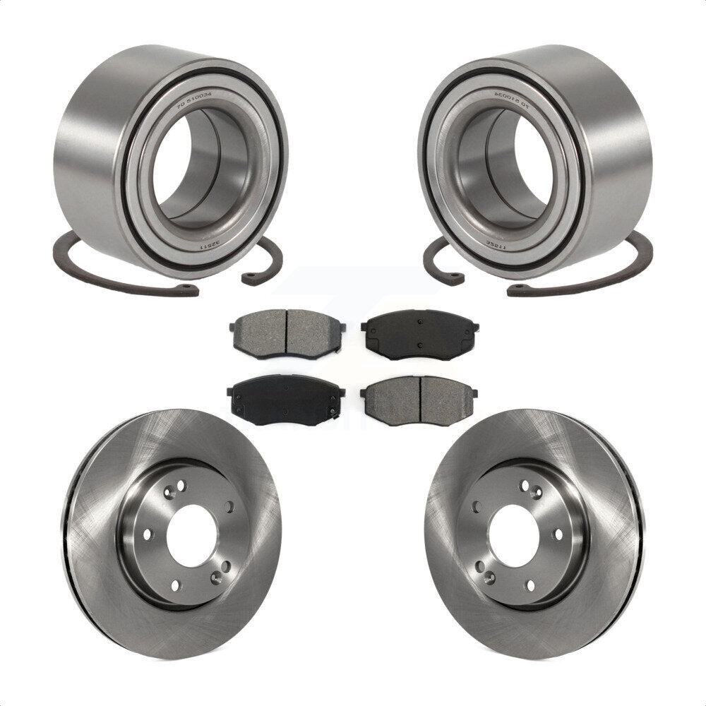Kit de plaquettes de Rotor de frein à disque, roulement de roue avant, pour Hyundai Tucson Kia Sportage FW