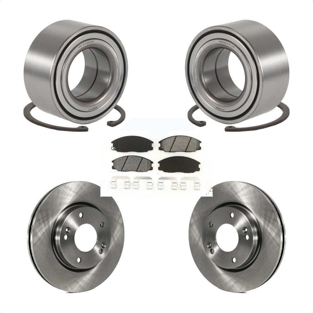 Kit de rotors et plaquettes de frein à disque, roulement de roue avant, pour Hyundai Santa Fe