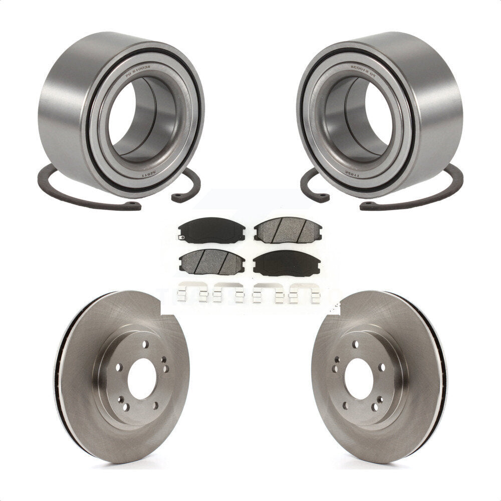 Kit de rotors et plaquettes de frein à disque, roulement de roue avant, pour Hyundai Santa Fe