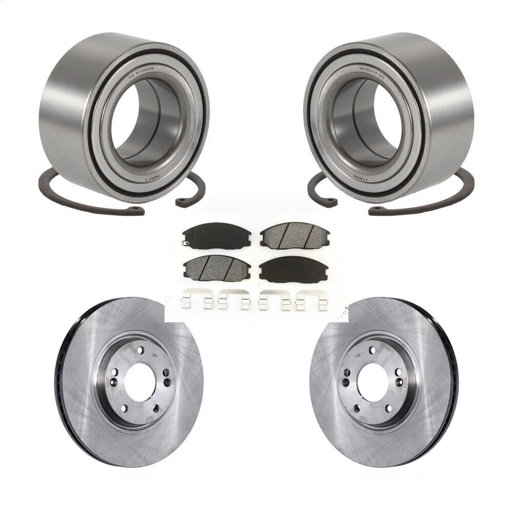 Rotor de frein à disque de roulement de roue avant et Kit de plaquettes semi-métalliques pour Hyundai XG35