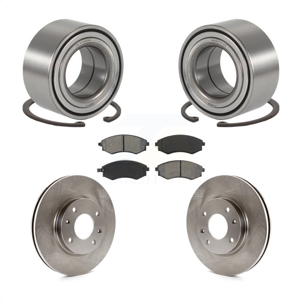 Kit de plaquettes de Rotor de frein à disque, roulement de roue avant, pour Hyundai Sonata 2004 à 09 03