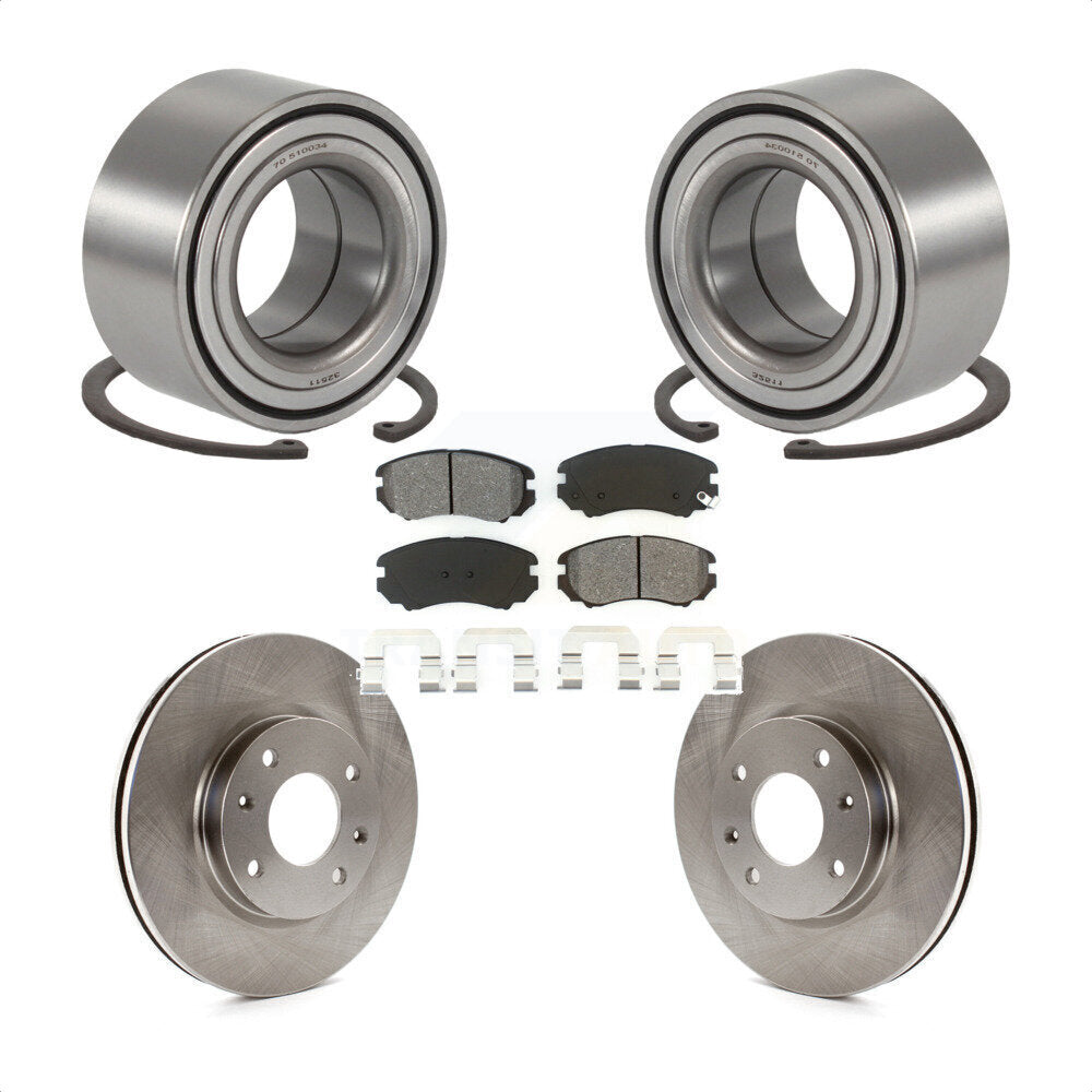 Kit de Rotor et de plaquettes de frein, roulement de roue avant, pour Hyundai Sonata Kia Optima Magenti