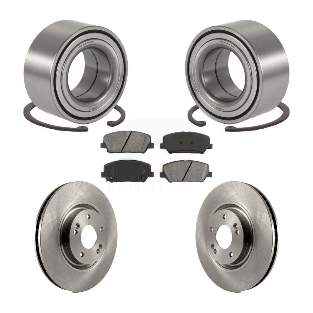Kit de rotors et plaquettes de frein à disque de roulement de roue avant pour Kia Optima 2.0 2011 – 2015