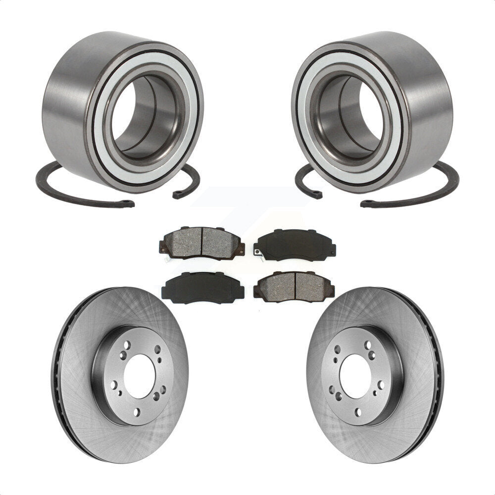 Kit de rotor et plaquettes de frein à disque, roulement de roue avant, pour Honda CR-V Prelud 1997 – 2001