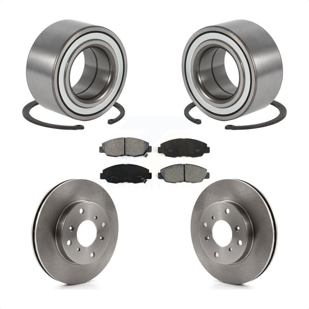 Kit de Rotor et de plaquettes de frein, roulement de roue avant, pour Honda Accord Sedan 98-02 avec 2.3