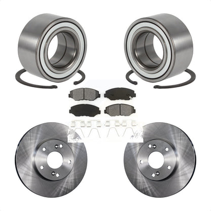 Rotor de frein à disque de roulement de roue avant et Kit de plaquettes semi-métalliques pour Honda Elemen