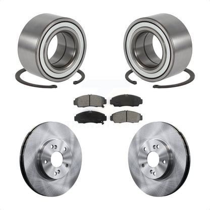 Kit de rotors de frein à disque et de plaquettes semi-métalliques, roulement de roue avant, pour Acura TL C