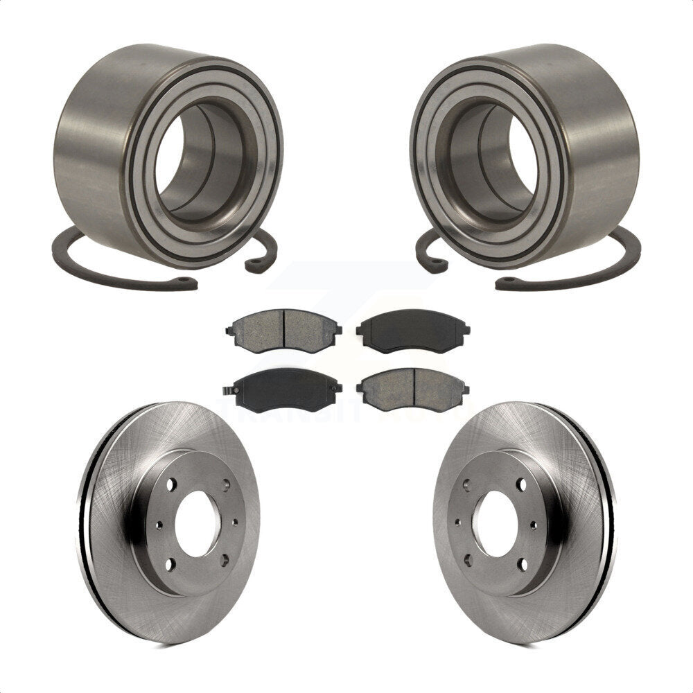 Kit de rotors et plaquettes de frein à disque, roulement de roue avant, pour Hyundai Tiburon Elantra