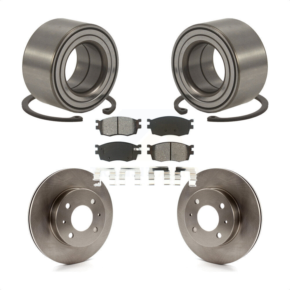 Kit de rotor et de plaquettes de frein à disque de roulement de roue avant pour Hyundai Accent Hatchbac 2006