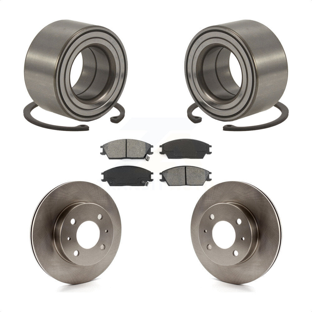 Kit de rotors et plaquettes de frein à disque de roulement de roue avant pour Hyundai Accent 2000-2005