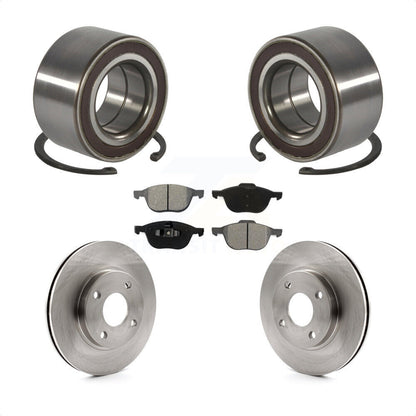 Kit de rotor et de plaquettes de frein à disque, roulement de roue avant, pour Ford Focus 2004 à partir de 04 05