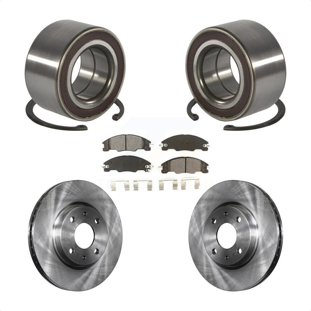 Kit de rotors et plaquettes de frein à disque de roulement de roue avant pour Ford Focus 2008-2011