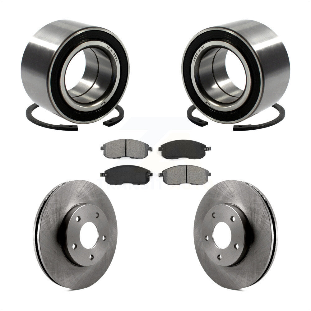 Kit de plaquettes de Rotor de frein, roulement de roue avant, pour Nissan Maxima INFINITI I3 2000 – 2001