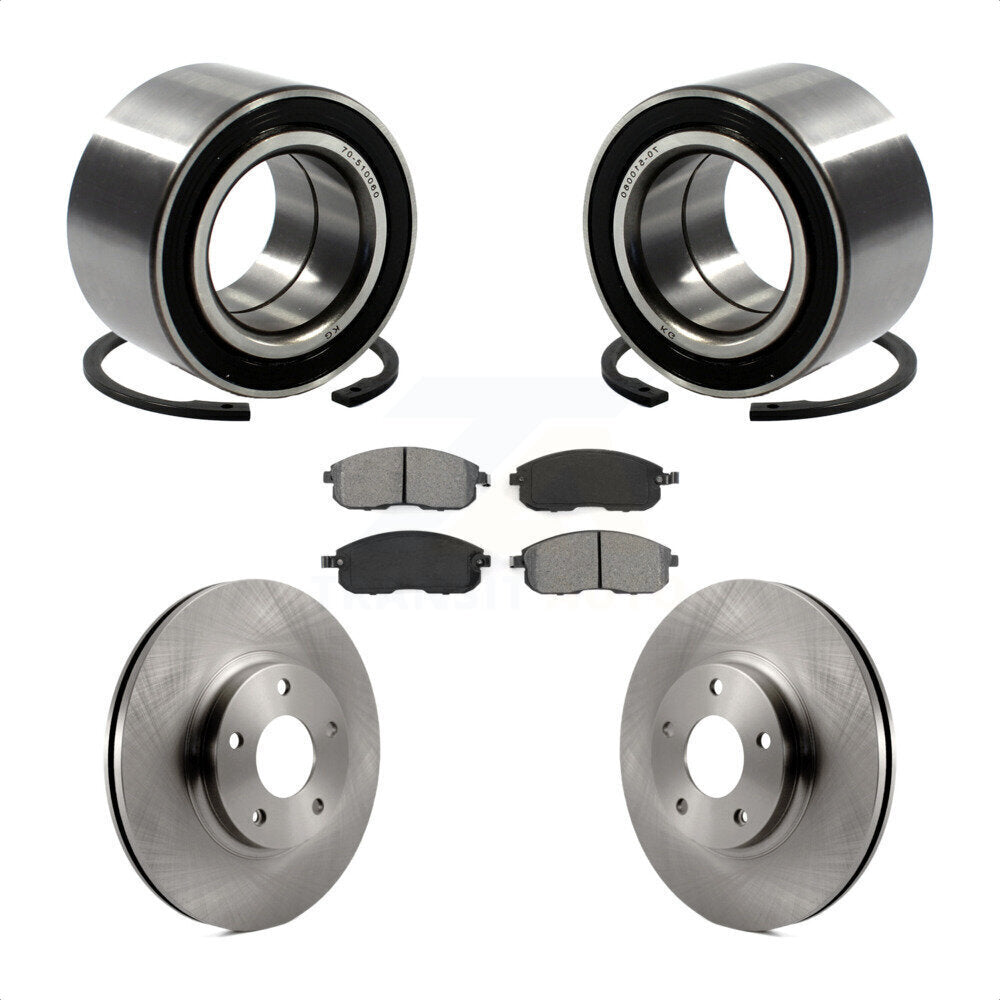 Kit de Rotor et plaquettes de frein de roulement de roue avant, pour Nissan Altima Maxima INFINITI I3