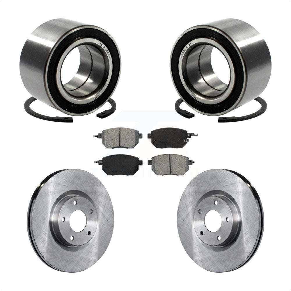 Kit de rotors et plaquettes de frein à disque de roulement de roue avant pour Nissan Altima Maxima