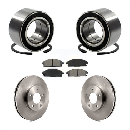 Kit de rotors et plaquettes de frein à disque de roulement de roue avant pour Nissan X-Trail 2005-2006