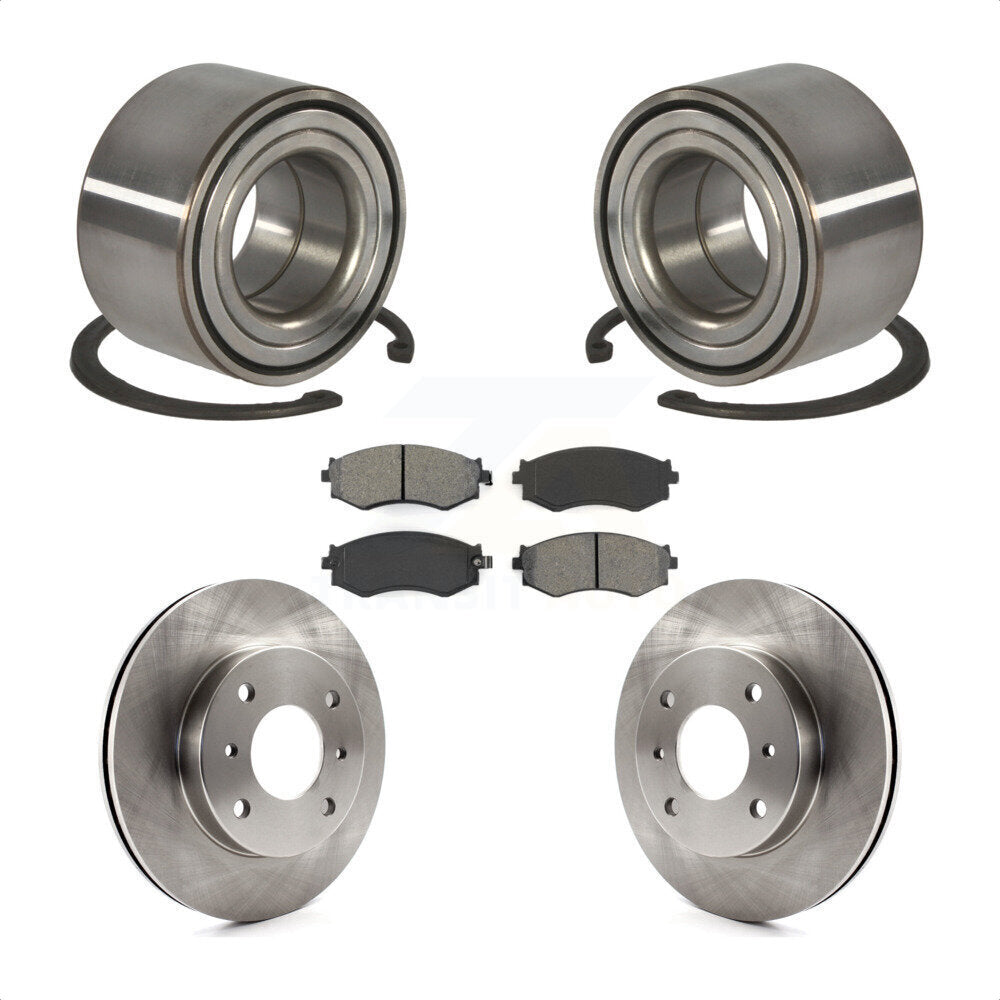 Kit de rotors et plaquettes de frein à disque, roulement de roue avant, pour Nissan Sentra 1,8 l