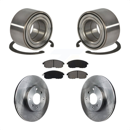 Rotor de frein à disque de roulement de roue avant et Kit de plaquettes semi-métalliques pour Nissan Sentr