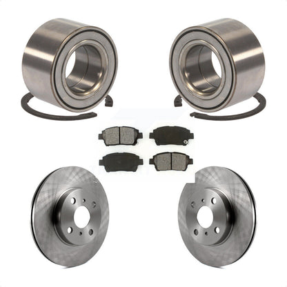 Kit de rotors et plaquettes de frein à disque, roulement de roue avant, pour Toyota Echo 2001 – 2005
