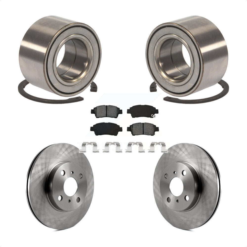 Kit de rotor et de plaquettes de frein à disque, roulement de roue avant, pour Toyota Echo 2000 à partir de 08 0