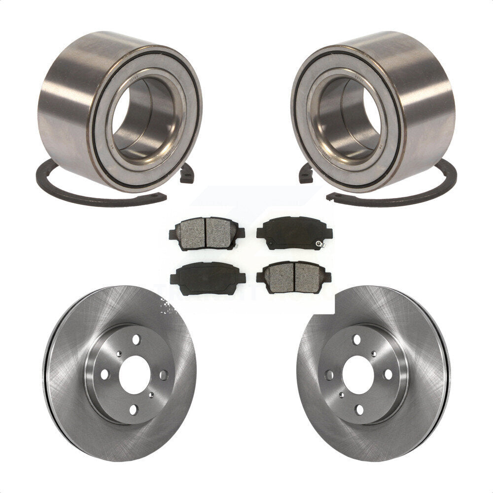 Kit de rotors et plaquettes de frein à disque de roulement de roue avant pour Scion xB xA 2004-2006