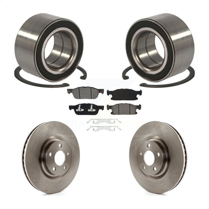 Kit de rotors de frein à disque et de plaquettes semi-métalliques, roulement de roue avant, pour Ford Edge