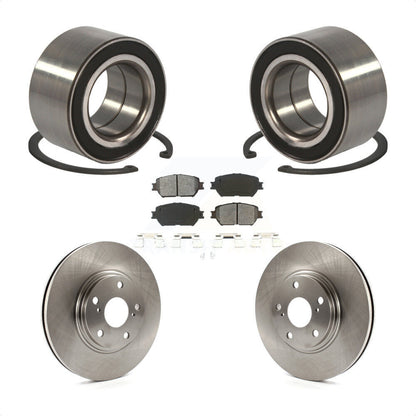 Kit de Rotor de frein à disque et de plaquettes semi-métalliques, roulement de roue avant, pour Toyota Camr