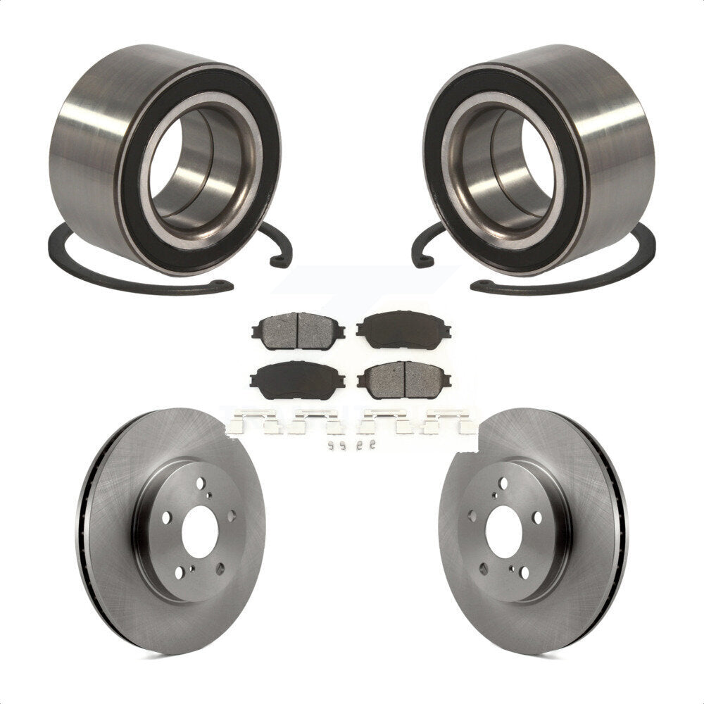 Kit de Rotor et plaquettes de frein de roulement de roue avant, pour Toyota Sienna Camry Solara Avalo