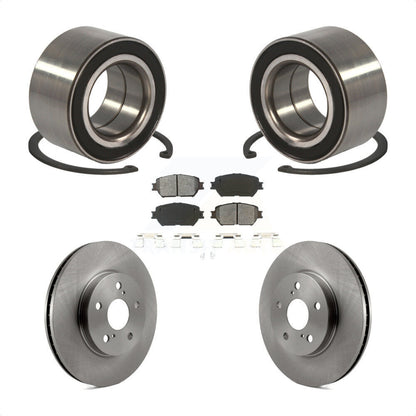 Kit de Rotor de frein à disque et de plaquettes semi-métalliques, roulement de roue avant, pour Toyota Camr