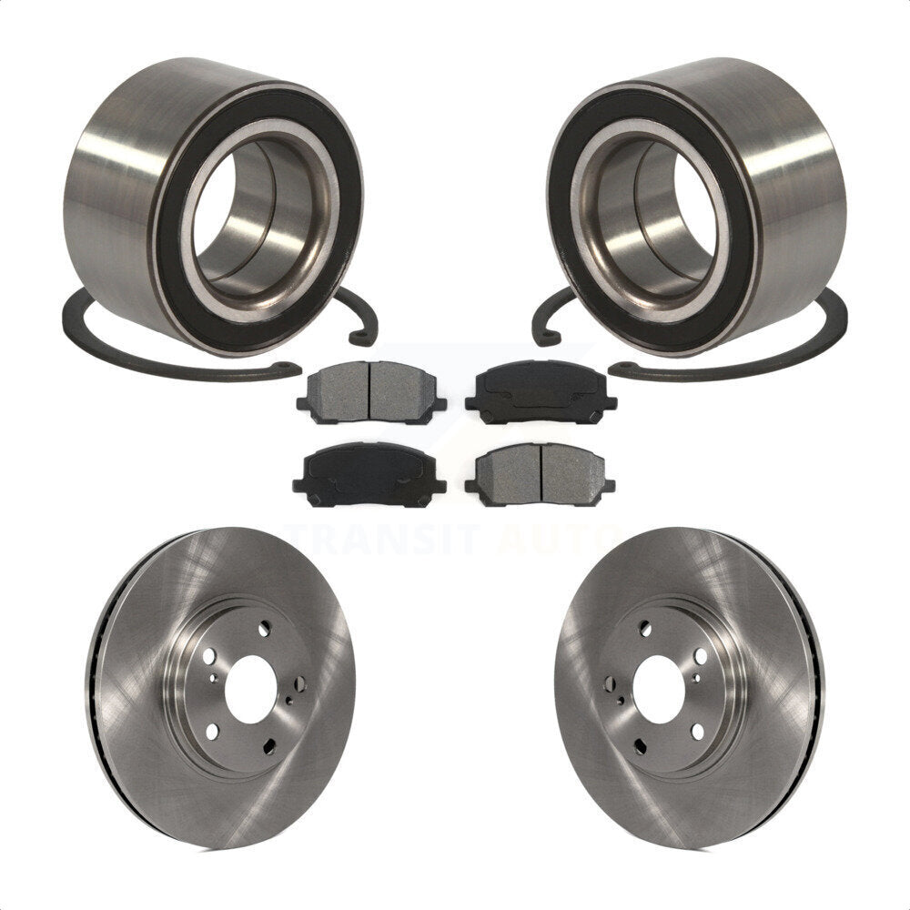 Kit de rotors et plaquettes de frein à disque, roulement de roue avant, pour Toyota Highlander