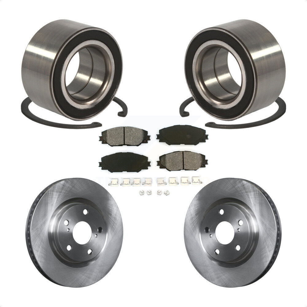 Kit de Rotor et plaquettes de frein à disque, roulement de roue avant, pour Toyota Matrix Pontiac Vib