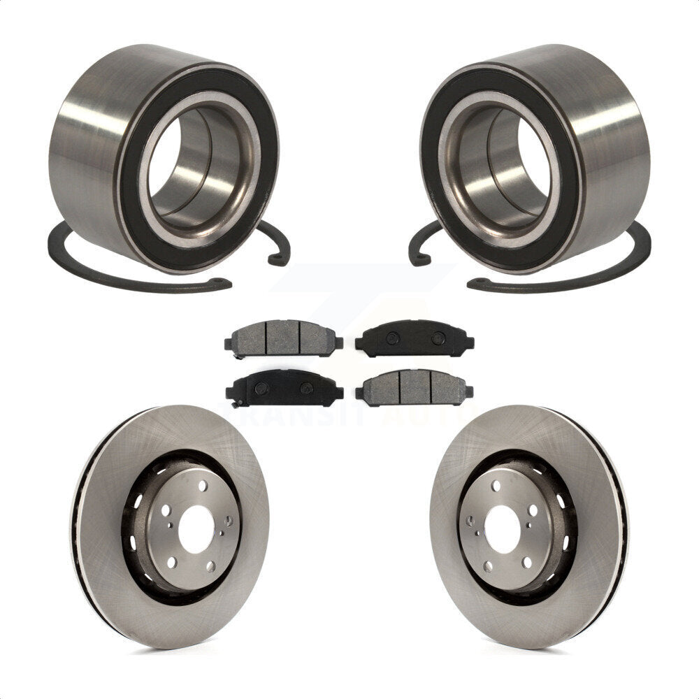 Kit de rotors et plaquettes de frein à disque, roulement de roue avant, pour Toyota Venza 2009 – 2016