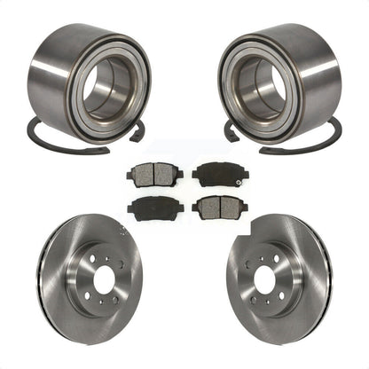 Kit de rotors et plaquettes de frein à disque, roulement de roue avant, pour Toyota Prius 2001 – 2003