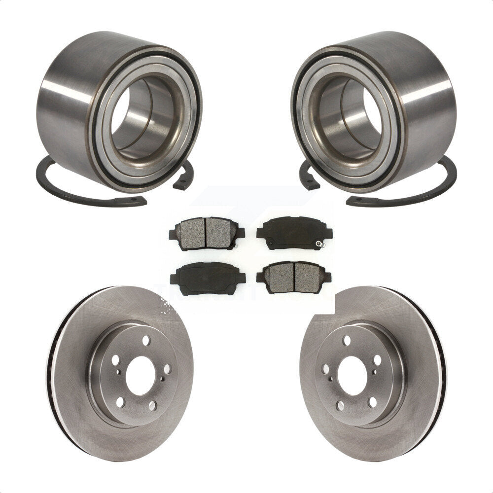 Kit de rotors et plaquettes de frein à disque de roulement de roue avant pour Toyota Celica GT 2000