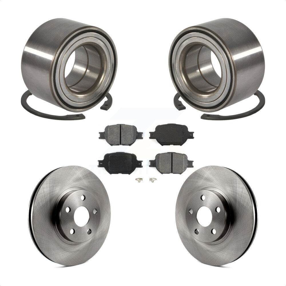 Kit de rotors et plaquettes de frein à disque, roulement de roue avant, pour Toyota Celica Scion tC