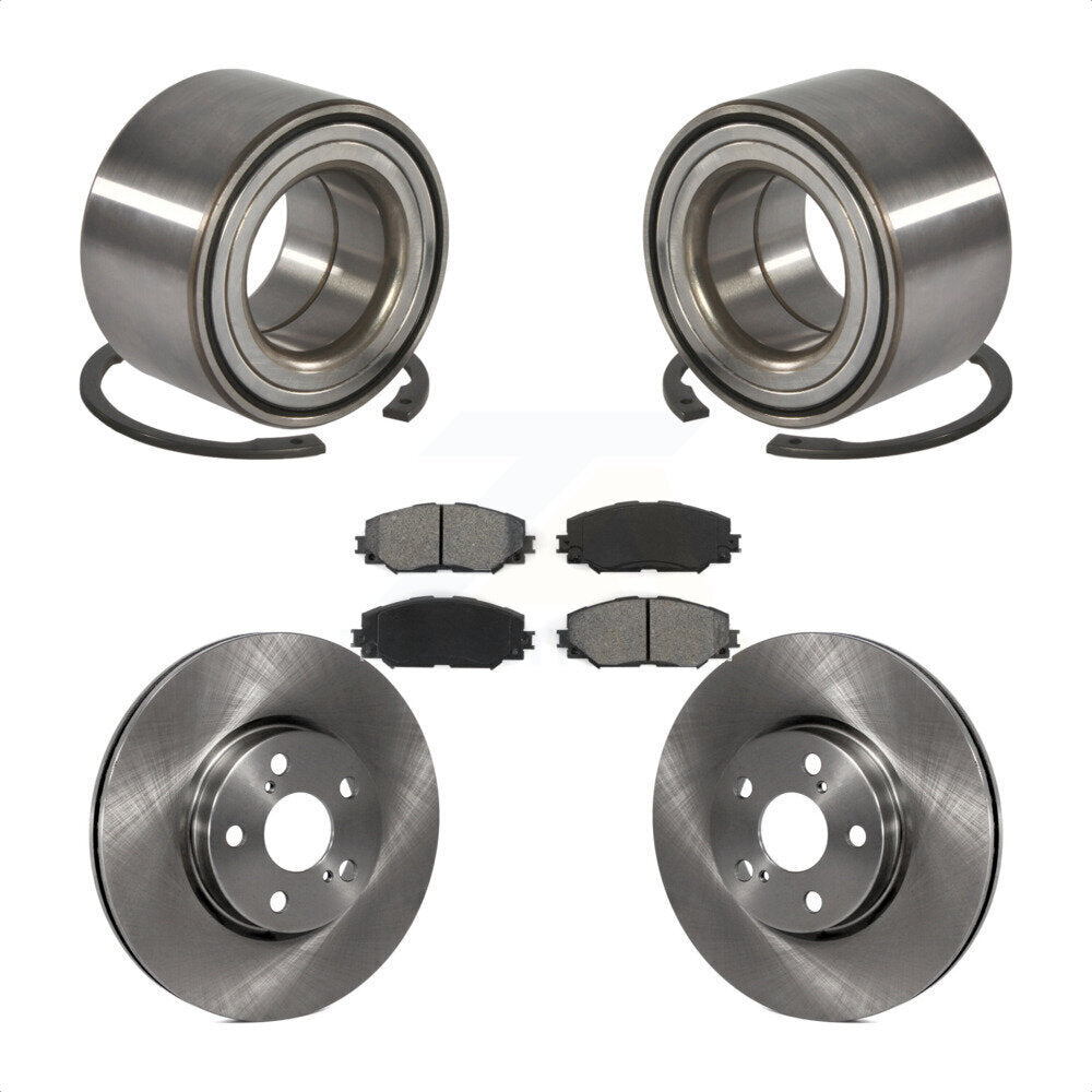 Kit de Rotor et de plaquettes de frein, roulement de roue avant, pour Toyota Corolla Matrix Pontiac Vib