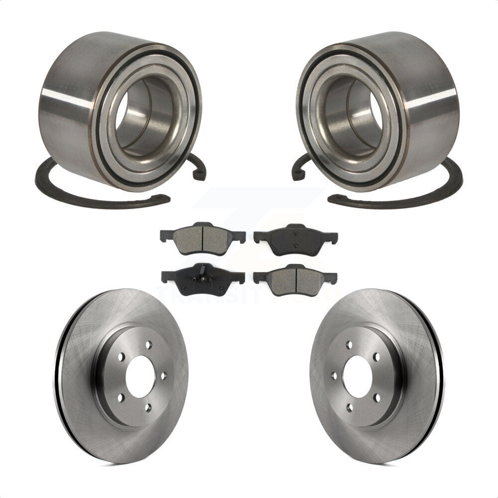 Kit de Rotor et de plaquettes de frein à disque, roulement de roue avant, pour Ford Escape Mercury Marine