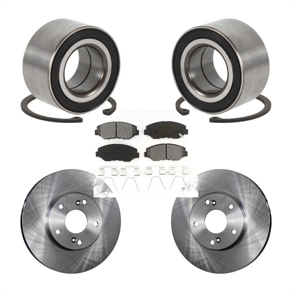 Kit de Rotor et de plaquettes de frein, roulement de roue avant, pour Honda Accord Fit Element Acura IL