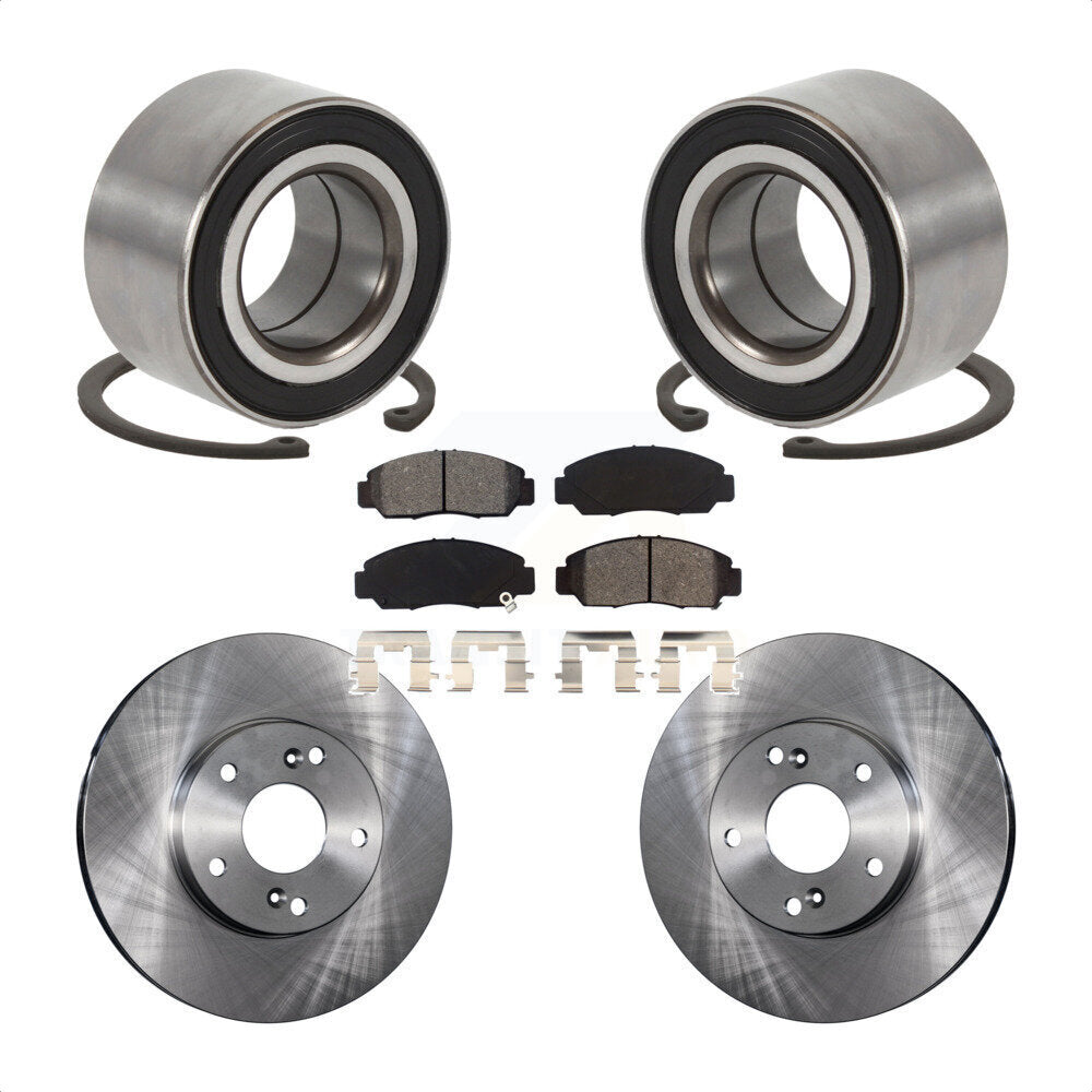 Kit de rotors et plaquettes de frein à disque, roulement de roue avant, pour Honda Accord Acura CSX