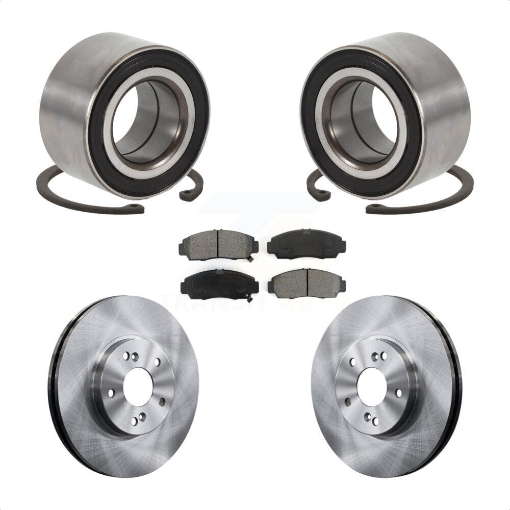 Kit de rotors et plaquettes de frein à disque, roulement de roue avant, pour Honda Accord Acura TSX T