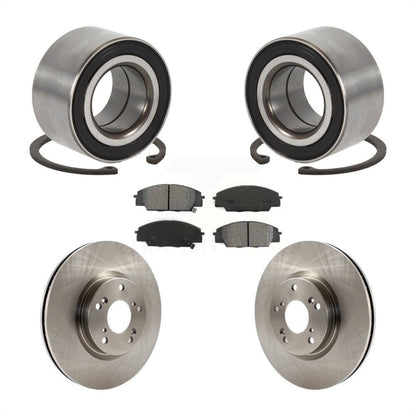 Kit de Rotors et plaquettes de frein à disque, roulement de roue avant, pour Honda Civic Acura CSX