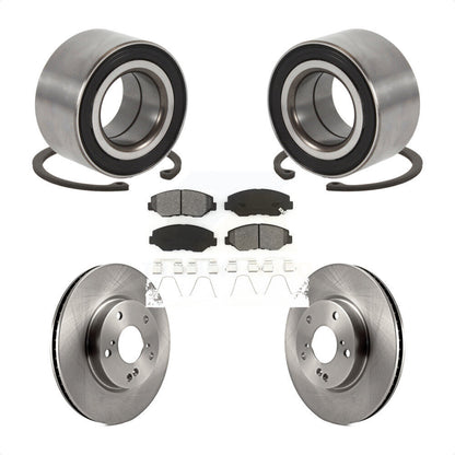 Kit de rotors de frein à disque et de plaquettes semi-métalliques, roulement de roue avant, pour Honda Civi